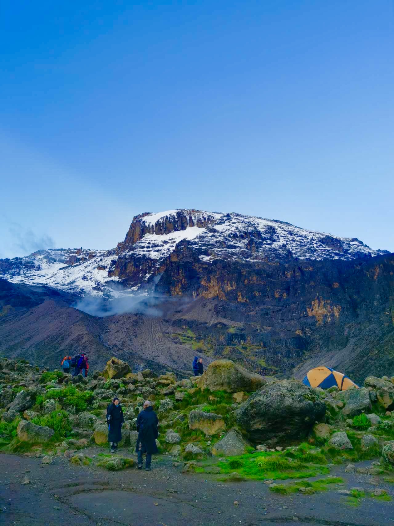 营地眺望 Barranco 岩墙